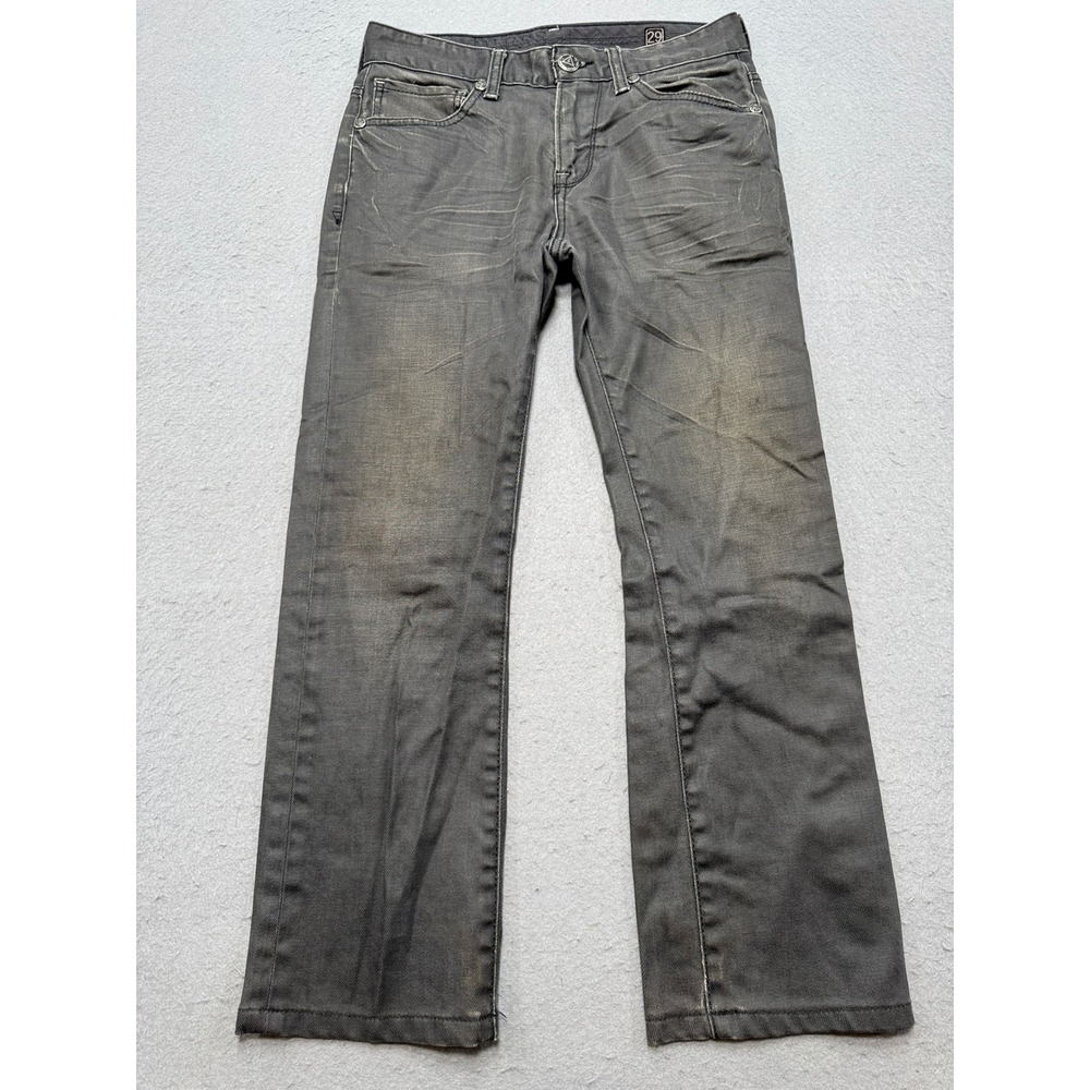 Guess Premium Jeans Men's 29 Gray Denim Lincoln Slim Fit Straight Leg Stretch